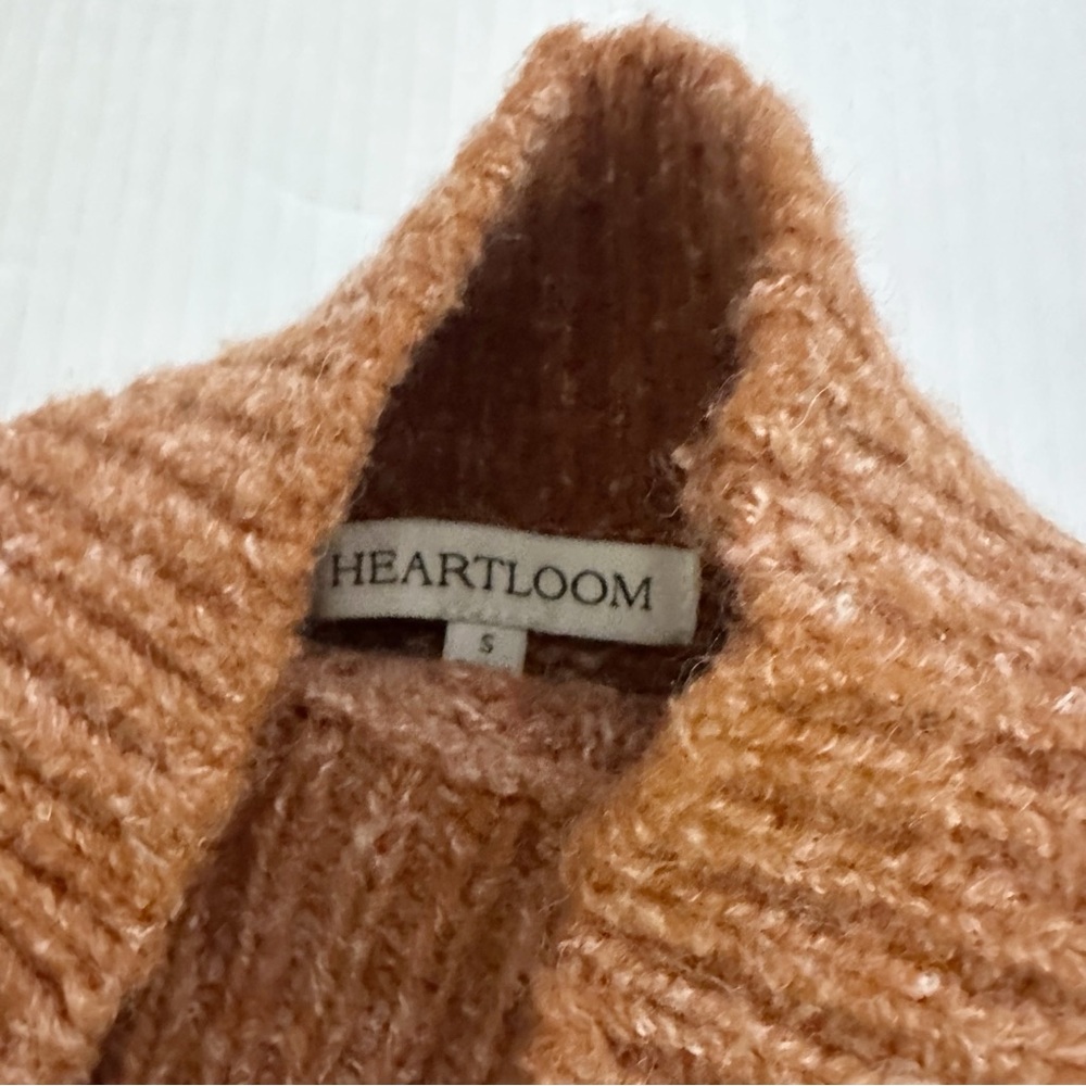 Heartloom Rust Hazel Pom Pom Bobble Mockneck Sweater Small - Picture 9 of 11